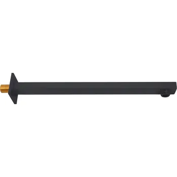 Tyč na sprchový závěs Slezák Rav stěnový držák hlavové sprchy hranatý černá MD0450CMAT