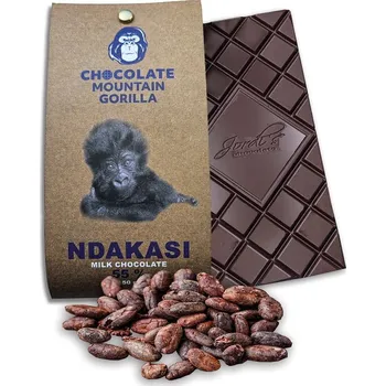 Čokoláda Mountain Gorilla Coffee Ndakasi milk chocolate 55 % 50 g