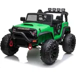 Dvoumístný silný džíp Brothers s 2,4G, 4x4, 24V/ 4x120W, zelený