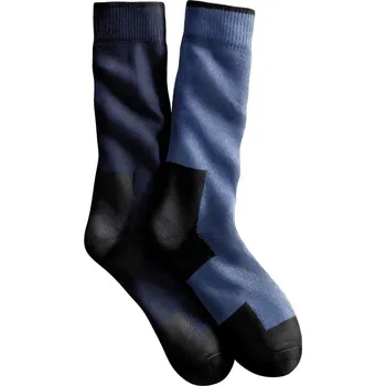 Blancheporte Sada 2 párů pracovních ponožek nám.modrá/modrá 43-46