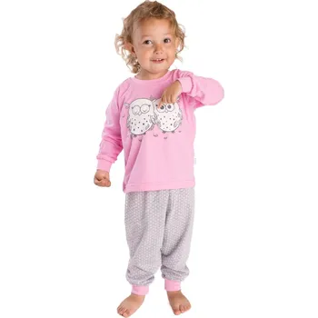 Dívčí pyžamo Betty Mode růžové sovičky