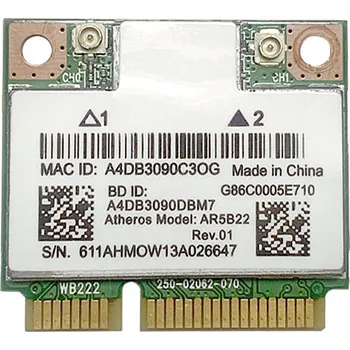 Síťová karta Qualcomm AR5B22 miniPCIe WiFi karta s Bluetooth 4.0