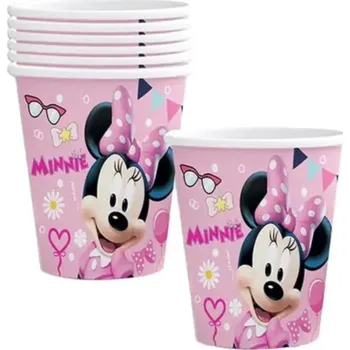 Party nádobí Papírové kelímky Minnie 8 ks