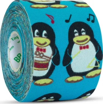 BB Tape Kinesiology Tape 5 cm x 5 m, tučňák/modrá