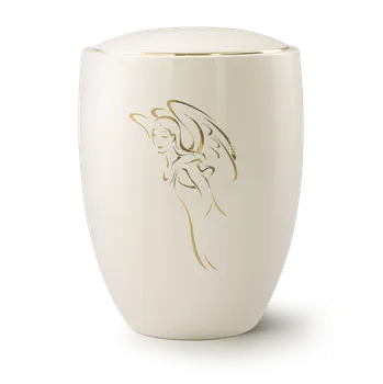 Smuteční dekorace Keramická urna Valencia - Anděl