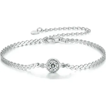 Náramek For Silver Náramek s Moissanitem 0,5ct Chain - Stříbro 925