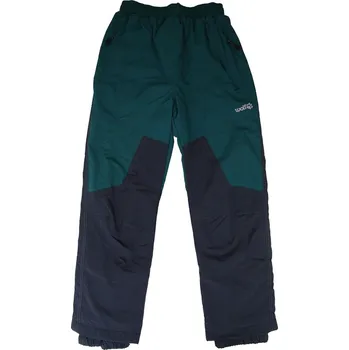 Chlapecké kalhoty Dětské vyfleecované šusťáky Wolf B2174 šedé se zelenou