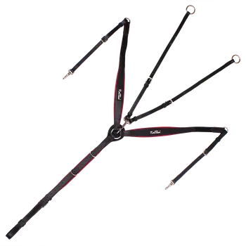 Sport Kentaur Poprsník pro koně NAPOLI CL Barva: Modrá, Velikost: Pony, Varianta: Světle hnědá + zlaté kování