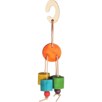 Hračka pro psa Hračka hlod. dřevo závěsná Yalu Flamingo 6x6x21cm