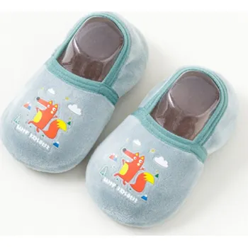 Chlapecké bačkory Sametové bačkůrky - LIŠKA (3-4 roky) (Značka: QICAI)