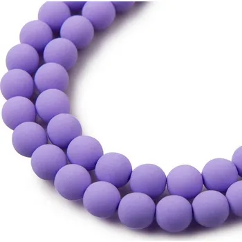 Dětské navlékací korálky Estrela České mačkané korálky Estrela BONDELI 8 mm soft violet