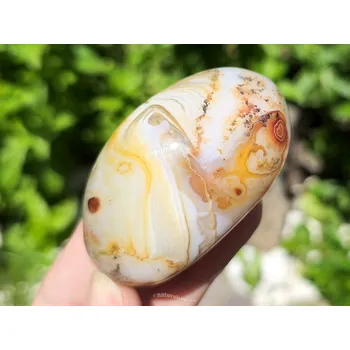 Přírodní kámen Achát sardonyx tromlovaný 92g Čína