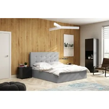 Postel Čalouněná postel Laura rozměr 140x200 cm Šedá I