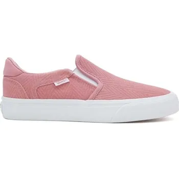 Dámské tenisky Dámské slip-on tenisky Vans ASHER DELUXE 6 Růžová, Bílá