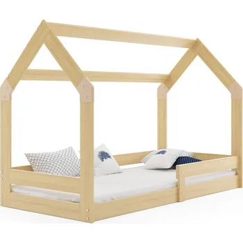 Dětská skříň Dětská postel DOMEK I bez úložného prostoru 80x160 cm - borovice