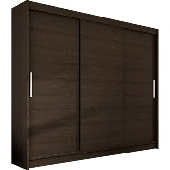 Šatní skříň Velká šatní skříň ASTON II čokoládová šířka 250 cm
