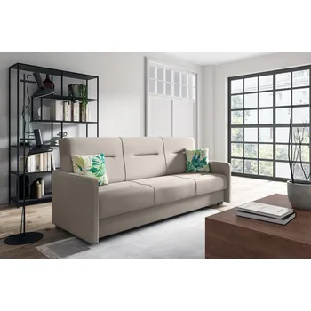 Sedací souprava Rozkládací pohovka 125 EVELYN Krémová