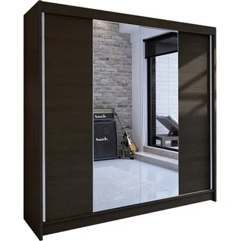 Šatní skříň Šatní skříň TALIN II šířka 180 cm - čokoláda
