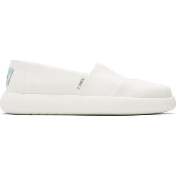 Dámské tenisky Dámské slip-on TOMS HERITAGE CANVAS WM ALPAMA SNEAK 37.5 Bílá, Světle modrá
