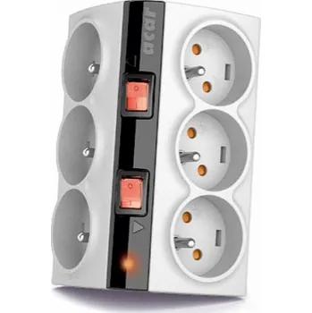 Elektrická zásuvka ACAR Smart Smart Stry Stry 6,5 m šedé zásuvky (W0155)