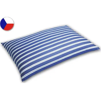 Povlak na dekorativní polštářek Luxusní damaškový povlak na polštář 40x60 EXCELLENT GEON Retrovia modré pruhy