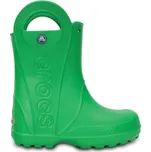 Dětské holínky Crocs HANDLE IT RAIN BOOT KIDS C13 Zelená