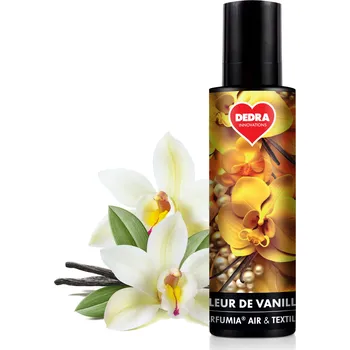 Osvěžovač vzduchu FLEUR DE VANILLE | Osvěžovač vzduchu & textilií | luxusní parfémový sprej | 250 ml Dedra