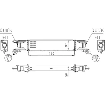 Chladič motoru Chladič turba HART 613 035