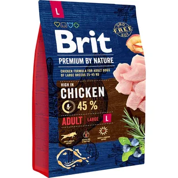 3kg Brit Premium by Nature Adult Large Breed Chicken