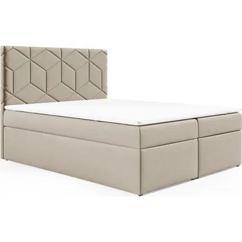 Postel Postel 77 180x200 cm s úložným prostorem Béžová