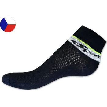 Dětské kotníkové ponožky 29/30 Mřížka Sport tmavě modrá