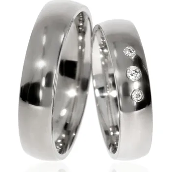 Prsten Zlatnictví Helios Stříbrné snubní prsteny CRG-36