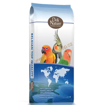 Krmivo pro ptáka Deli Nature 69 - Large Parakeet With Sunflower Seeds 20kg (Směs s 10% obsahem slunečnice)