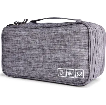 Příslušenství k zavazadlu FC TRAVELLER | cestovní organizér 3patrový | na prádlo, ponožky & drobnosti | šedá melange Dedra