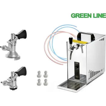 Chladicí zařízení na pivo Kompletní sestava: Lindr PYGMY 20/K s narážeči BAJONET a PLOCHÝ + Sanitační rychlospojka zdarma