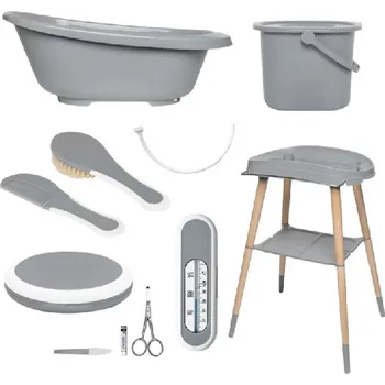 koupací vanička BÉBÉ-JOU koupací sada 7 dílná SENSE Griffin Grey