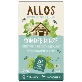Čaj Allos Letní mátový čaj 20 x 1,5 g bio