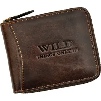 Peněženka Pánská peněženka Wild Things Only 5267 tmavě hnědá