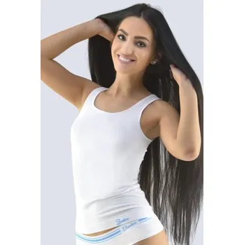 Tílko Gina 08028P - prodloužené Bílá S/M