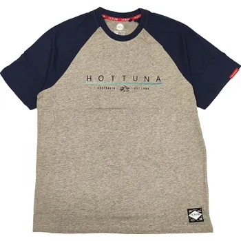 Pánské tričko Hot Tuna T Shirt Mens Grey Raglan L