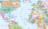 Školní nástěnná mapa světa: Státy a území 1:26 000 000 - Kartografie PRAHA (2023, laminovaná s dřevěnými lištami)