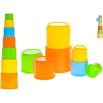 Houpací síť Mikro trading Pyramida skládací kalíšky - 7 ks