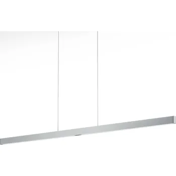 Knapstein LED závěsné světlo Linn-L 128, nikl - baldachýn – výška 5,5 cm, délka 37 cm niklová matná 1 x 39,5 W LED celkem - Doprava zdarma