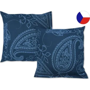 Dekorativní polštářek Bavlněný dekorační polštář 50x50 EXCLUSIVE Olympia petrolejová reverse