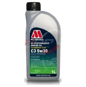Motorový olej Millers Oils EE performance C3 5w30 - 1l - plně syntetický olej s nano částicemi