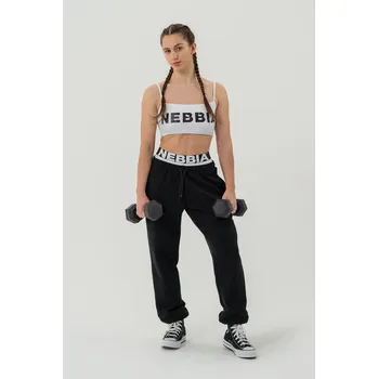 Dámské legíny NEBBIA Sportovní tepláky MUSCLE MOMMY černá S