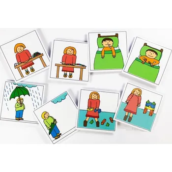 Předškolní výuka Logopedické kartičky - Následek děje