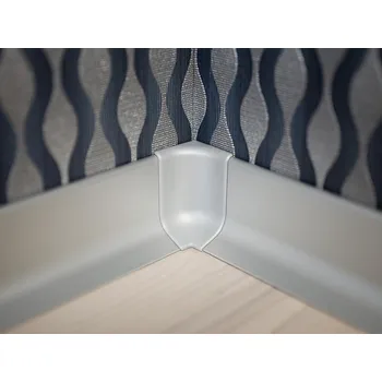 soklová lišta Q63 vnitřní kout - 2ks v balení inox