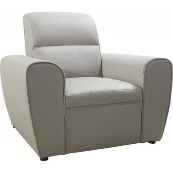 Křeslo Kožené křeslo TOKIO, šedá (u-24)