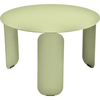 Zahradní stůl Světle zelený kovový zahradní konferenční stolek Fermob Bebop 60 cm